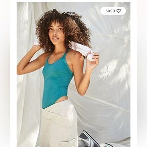 FREE PEOPLE • NWT Good Karma Bodysuit in “OVERCAST” size XS/S